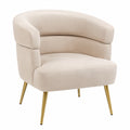 Sessel – 74 × 65 × 64 cm, gepolstert, Beige, für Wohnzimmer