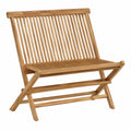 Gartenbank – 90 cm, moderner Stil, aus Massivholz, Braun
