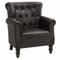 Sessel – 77 × 63 × 76 cm, gepolstert, mit LED-Beleuchtung, Schwarz, für Wohnzimmer