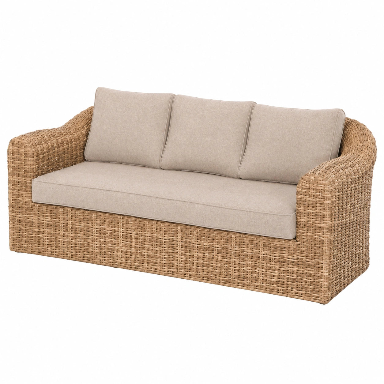 Gartensofa – 3-Sitzer, wasserabweisend, aus Stoff