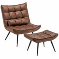 Sessel – moderner Stil, gepolstert, Braun, für Wohnzimmer