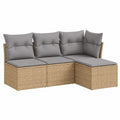 Sofa – mit Stauraum, aus Rattan, für Balkon