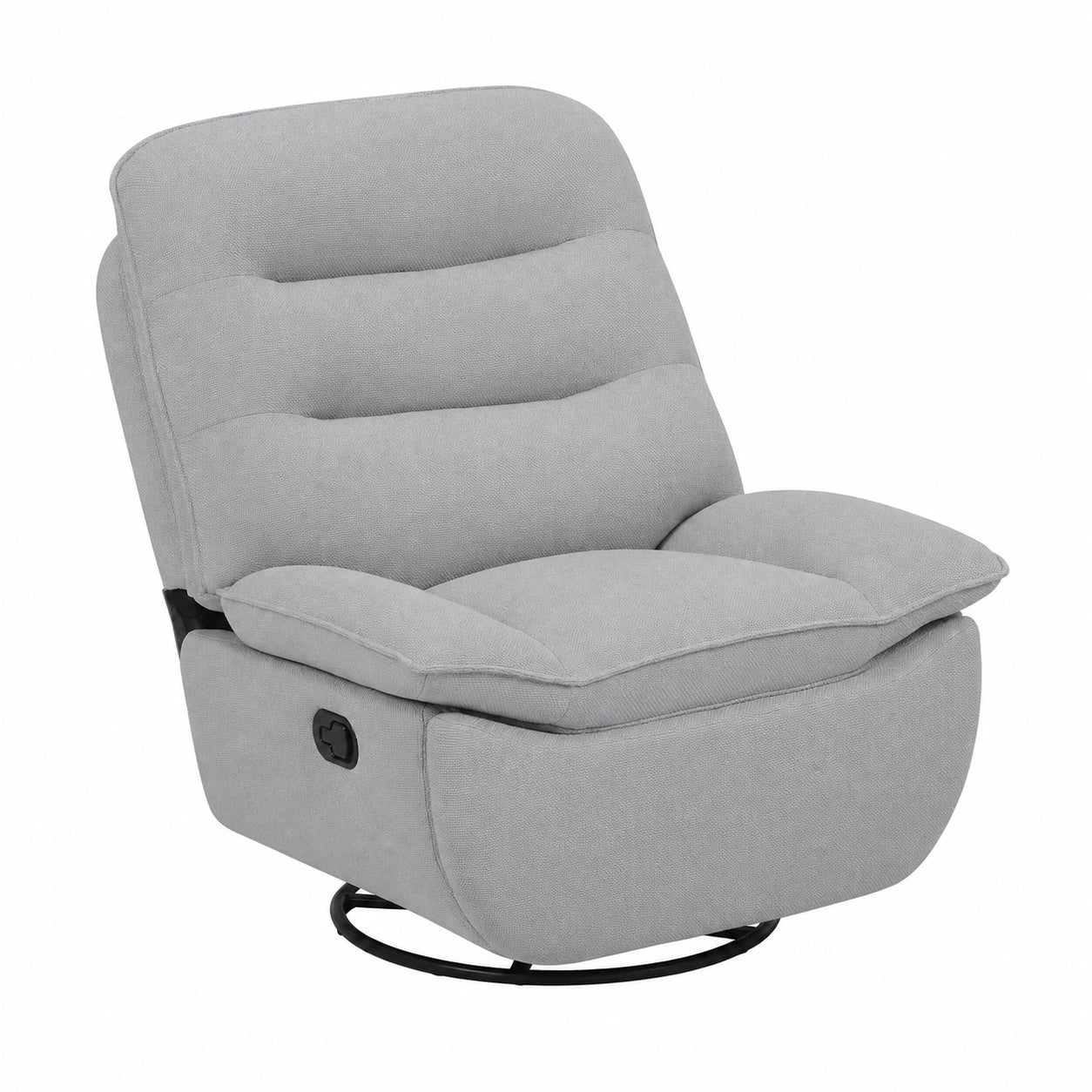 Relaxsessel – 95 cm, klappbar, drehbar, Dunkelgrau, für Wohnzimmer, Schlafzimmer und Büro
