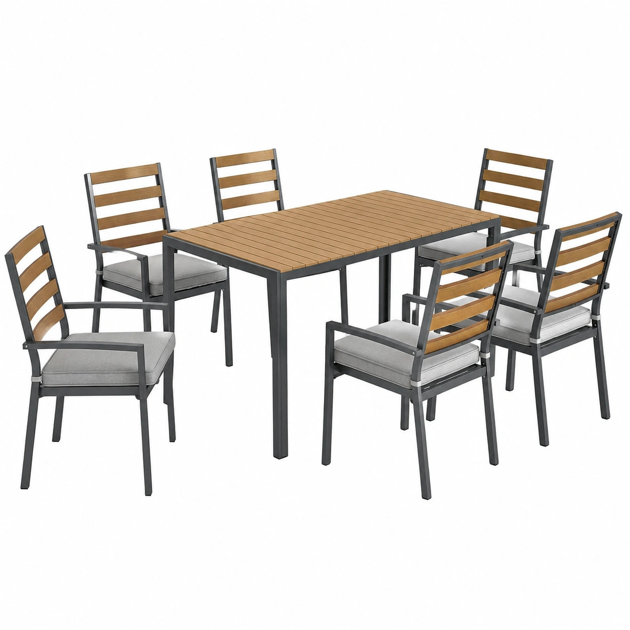 Sitzgruppe – 7-teilig, für Terrasse
