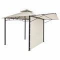 Pergola – aus Stahl, Creme und Beige, für Garten