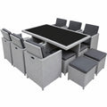 Gartenmöbel – aus Aluminium, Grau
